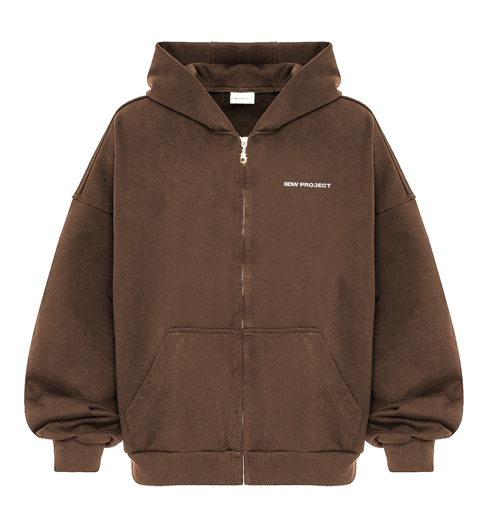 ZIP-HOODIE SDW Project Brown