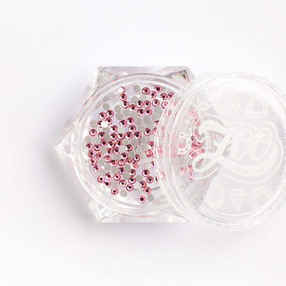 1126 Стразы стеклянные Rose SS3 (1,3 мм) 100 шт