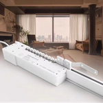 Электрический карниз для штор со скрытой подсветкой, автоматическое управление, пульт ДУ, разные версии