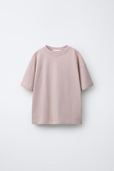 ZARA НАБОР ИЗ ТРЕХ ОДНОТОННЫХ ФУТБОЛОК, КОРИЧНЕВЫЙ/ЭКРЮ