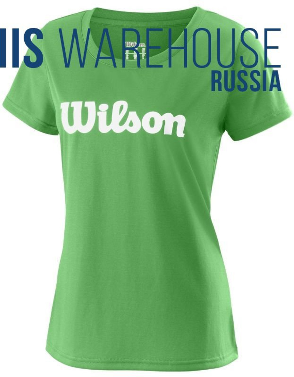 Женская теннисная футболка Wilson W Uwii Script Tech Tee - andean toucan