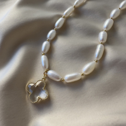 Колье-чокер «Жемчужный талисман счастья» с натуральным жемчугом