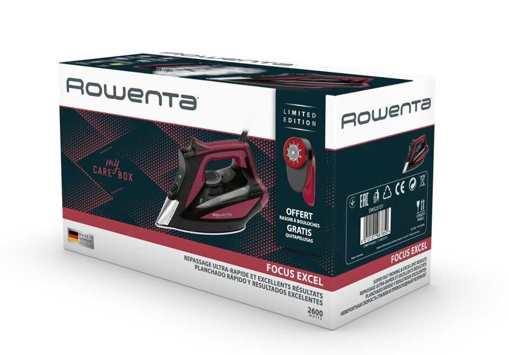 Утюг Rowenta Focus Excel + машинка для удаления катышков DW5231D1