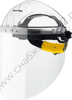 KRAFTOOL SPECTRA, удлинённый экран 220х385мм, поликарбонат 2мм, храповик, защитный лицевой щиток (110811)