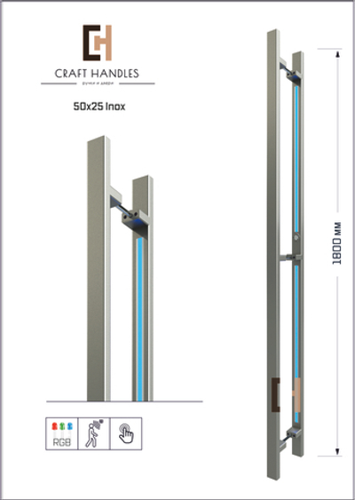 Арт. 50х25 Inox Premium , L-1800 мм