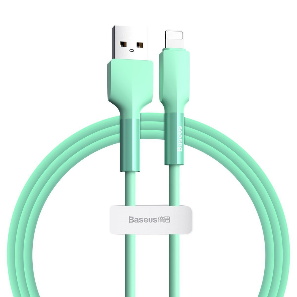 Lightning Кабель Baseus Silica Gel Cable USB For iP 2.4A 1m