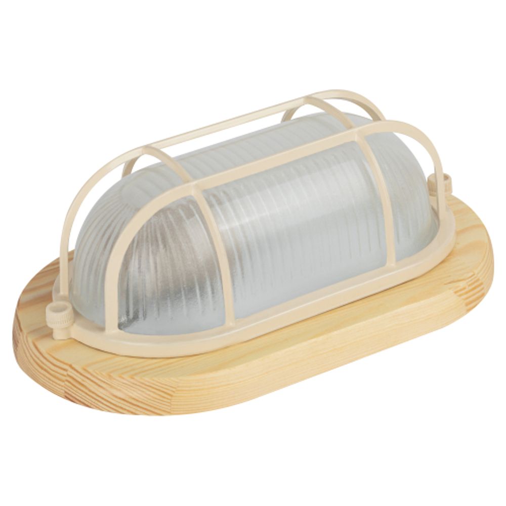 Светильник ЭРА НБО 04-60-012 Кантри дерево/стекло решетка IP54 E27 max 60Вт 232х140 овал сосна | Светильники ЖКХ РБ