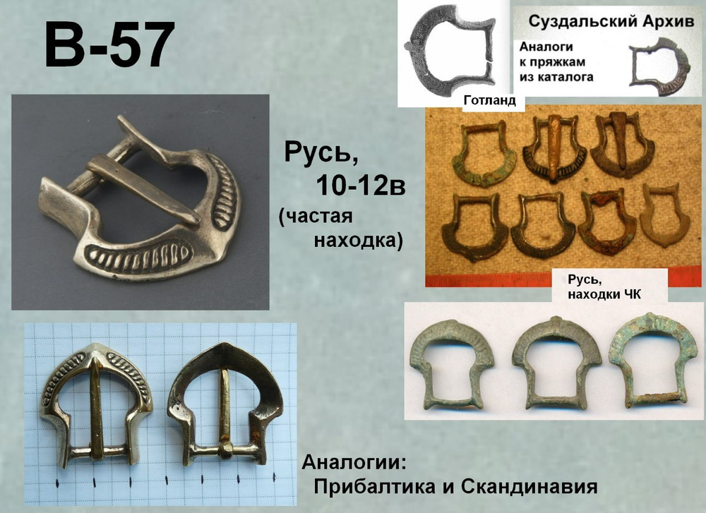 Пряжка. Новгородские земли, 10-12 век.