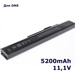 Аккумулятор iBatt 5200mAh для ноутбука DNS A32-A15, A42-A15, A41-A15 (10,8В)