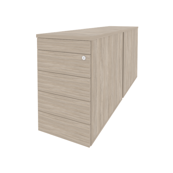 Оникс Тумба двойная приставная/опорная (TIP-ON) O.TPO-2.8 TIP  432*1635*750