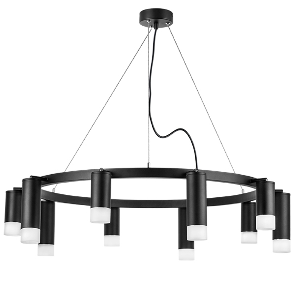 LR0203758751 Люстра RULLO 10х50W GU10 ЧЕРНЫЙ (571020+214437-5+214487-5+202431-10)
