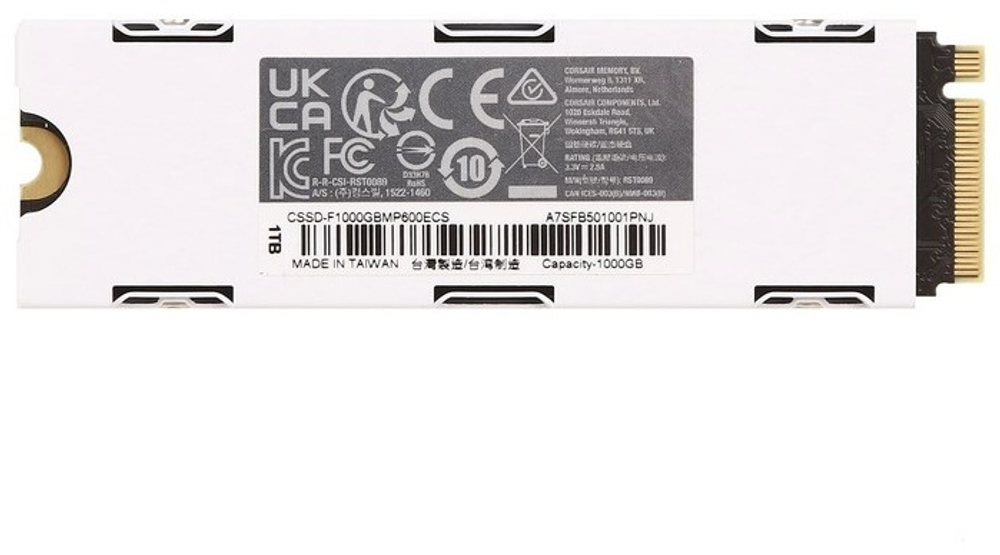 SSD Corsair MP600 Elite/CSSD-F1000GBMP600ECS 1000 Гб