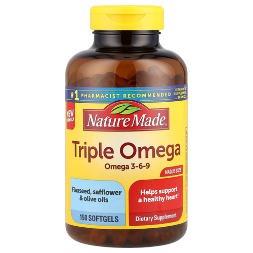 Nature Made, Triple Omega, 150 капсул