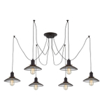 Citilux Эдисон CL451062 Люстра паук Венге