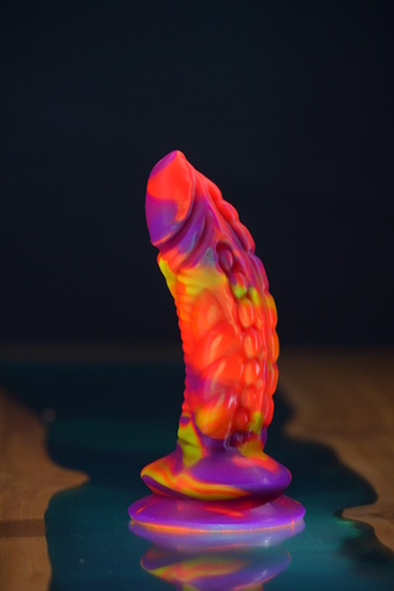 Фантазийный фаллоимитатор Mr. G-spot, разноцветный - 18 см
