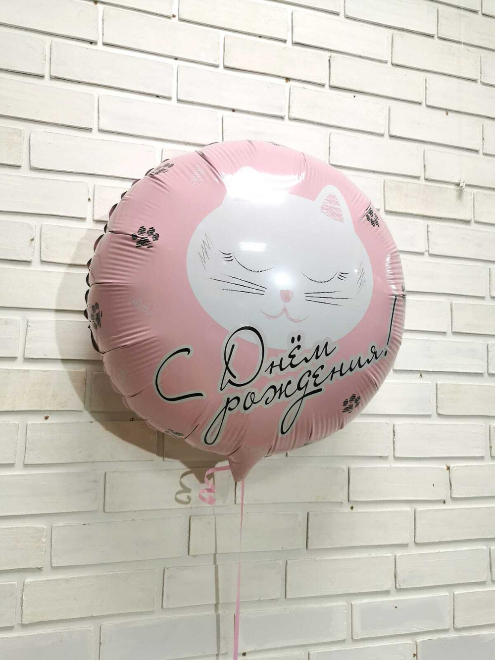 Фольгированный шар «С Днем Рождения. Котик», 46 см
