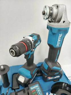 Аккумуляторный набор 2в1 УШМ болгарка и шруповерт Makita безщеточный