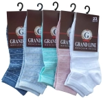 Носки женские GRAND LINE (ЖК-15, сетка/полоски/горох), р. 23 (new)