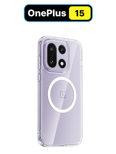 Чехол с Магсейф для OnePlus 15 прозрачный WLONS