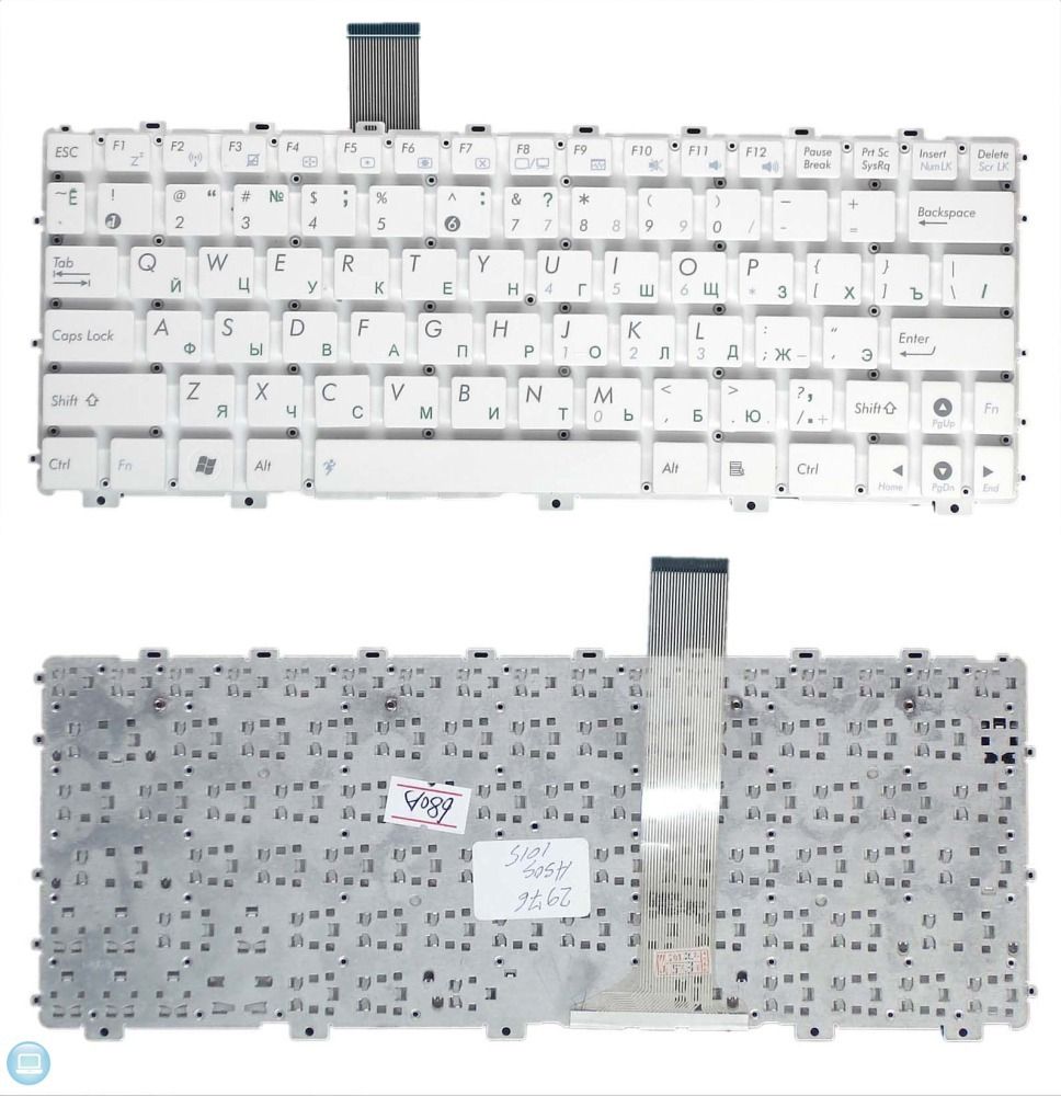 Клавиатура для ноутбука Asus Eee PC 1015 1015PN 1015PW 1015PX 1015T 1011px FR Series White