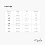 Утеплённый комбинезон Mjölk Луны на пыльном синем, уценка