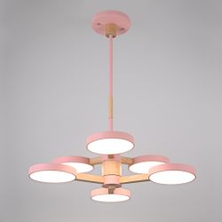 Люстра на штанге TURNA DBL L6 Pink