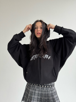 Зип-худи "Антиэстетика" black