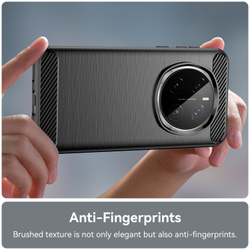 Чехол с дизайном в стиле карбон на Honor Magic 7 Pro, мягкий отклик кнопок, серия Carbon от Caseport