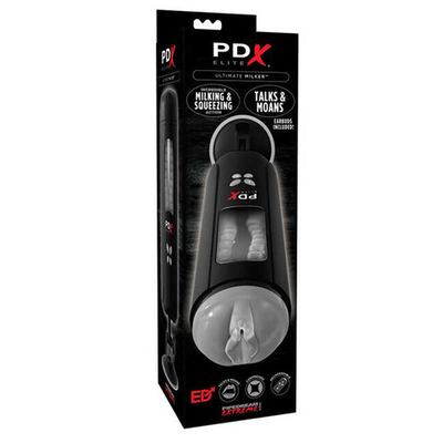 Вибромастурбатор с эффектом всасывания PDX ELITE Ultimate Milker (Цвет: черный)