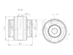 Сайлентблок передний заднего дифференциала UNIO RMP-20301