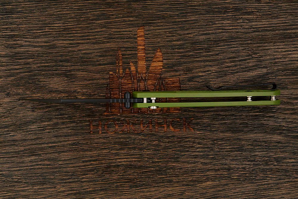 Нож складной CJRB Pyrite Light, клинок 85мм, сталь AR-RPM9, рукоять термопластик FRN оливковый