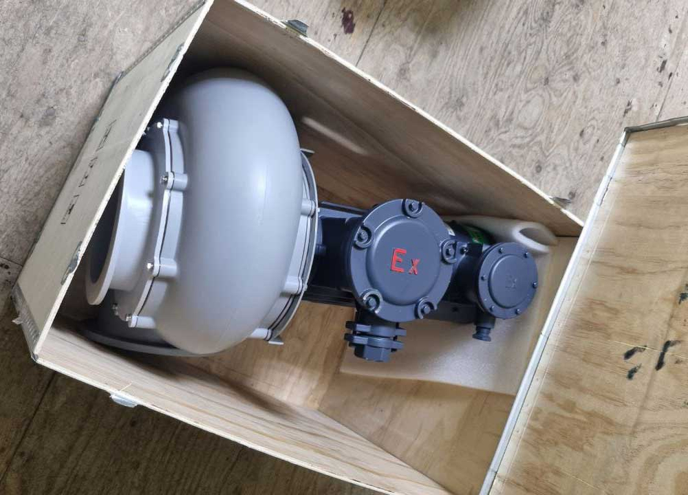 Радиальный взрывозащищенный вентилятор.