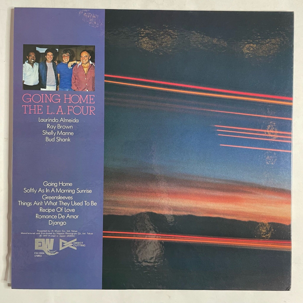 Винтажная виниловая пластинка LP The L.A. Four Going Home (Japan 1977) (Obi)