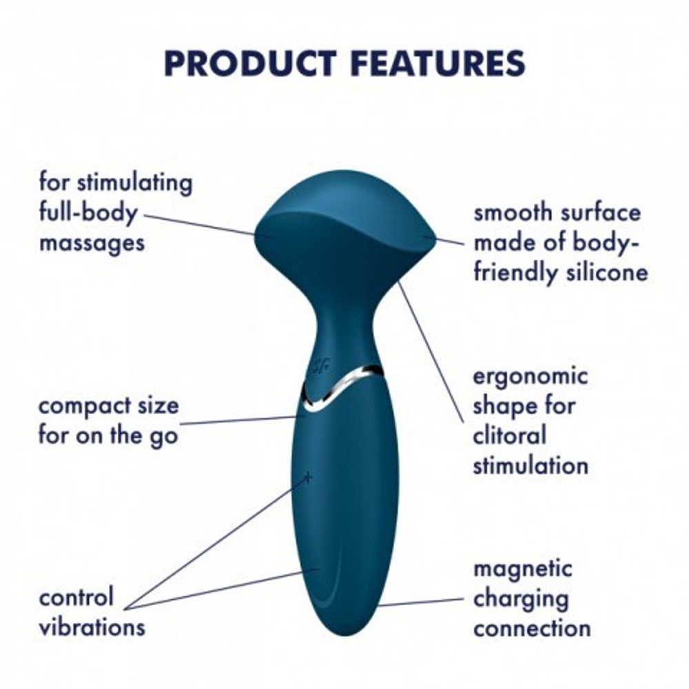 Вибратор Satisfyer Mini Wand-er синий