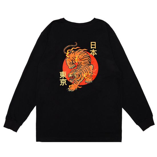 Лонгслив STEAL CHILL Тигр чёрный