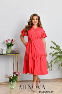 Платье 8-357-Кораловый Minova