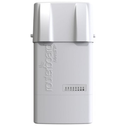 Точка доступа MikroTik RB912UAG-5HPnD-OUT BaseBox 5 (RouterBOARD 912UAG with 600Mhz Atheros CPU, 64MB RAM, 1xGigabit LAN, USB, miniPCIe, built-in 5Ghz 802.11a / n 2x2 two chain wireless with two RP-SMA connectors, Ro