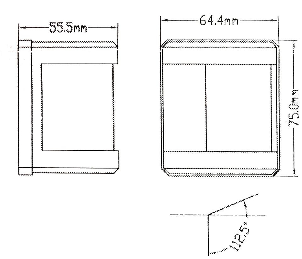 Навигационный огонь светодиодный красный, черный корпус (10269213)