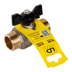 Кран шаровой латунный LD Pride 47.20.Н-Н.Б Ду 20 Ру 40 нр-нр, (бабочка)