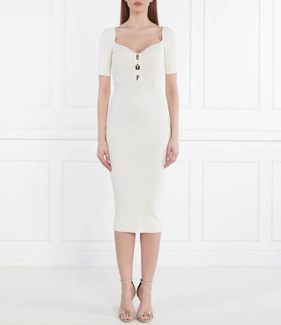 Платье KNITTED Elisabetta Franchi - экрю(AM67B42E2)