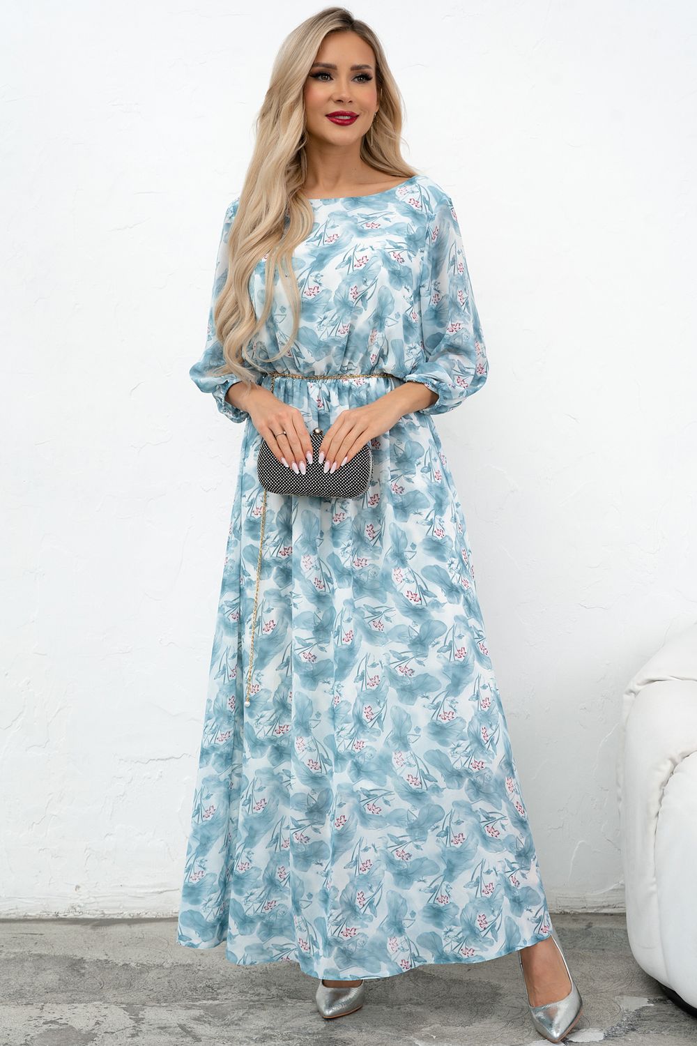 Платье Софитель (голубой) Р11-1209/3 Nikol