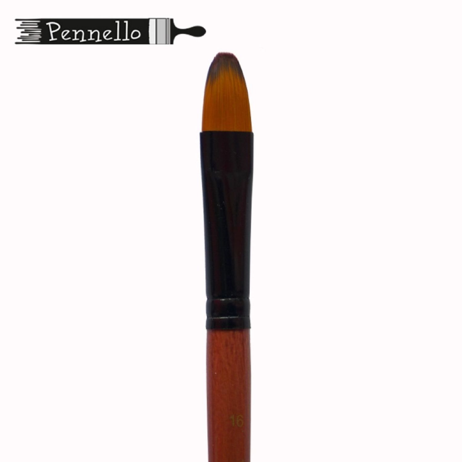 кисть Pennello синтетика овальная №18 короткая ручка