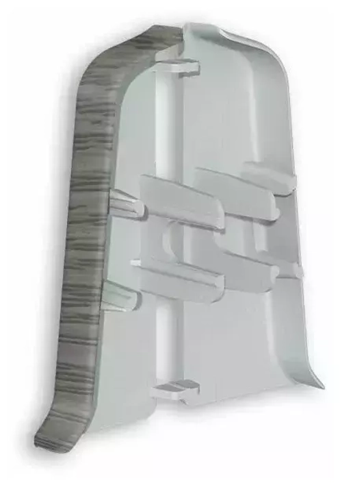 Торцевые (пара) для плинтуса 85мм "Деконика", 210 Дуб пепельный