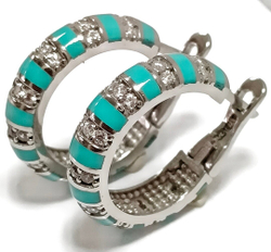 Ювелирные серьги из серебра Эстерелла