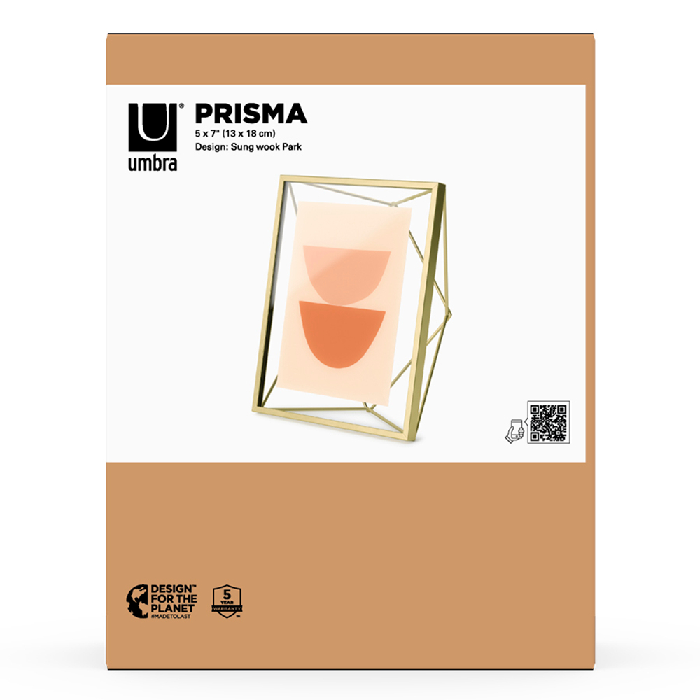 Фоторамка prisma, 13х18, золотистая