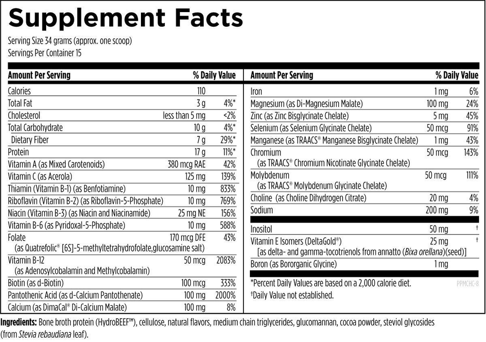 Designs For Health - PaleoMeal® Chocolate - 510 gr