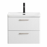 Тумба с раковиной BelBagno DUE-500-2C-SO-BL-P Bianco Lucido