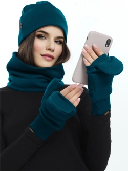 Рукавички-трансформеры из футера с начесом