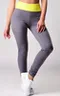 Легинсы PF-8 Желтый-Серый