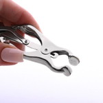 Серебристые зажимы для сосков с цепочкой (Цвет: серебристый)